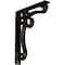 Ekena Millwork Orleans Wrought Iron Bracket, (Triple center brace), Antiqued Pale Gold 2"W x 12"D x 15"H BKTM02X12X15TOLAPG - alternate 1